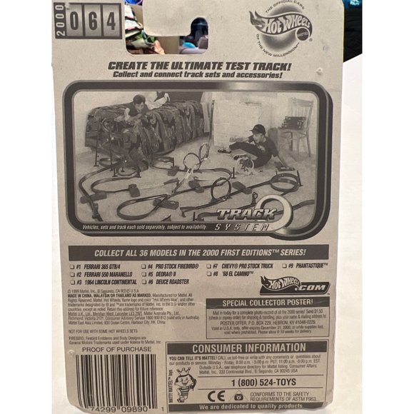 Hot Wheels 2000 First Editions 4 of 36 Collectable Car Pro Stock Firebird Box Da - Picture 8 of 11